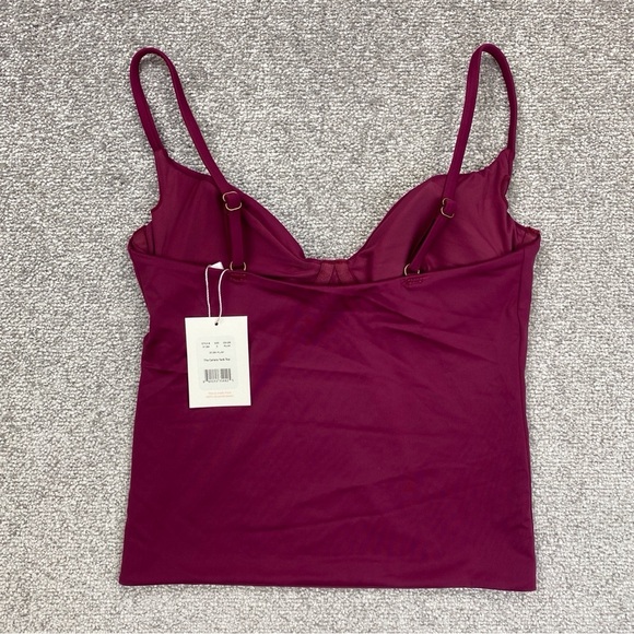 Andie The Canary Tank Top Small Purple Bustier Adjustable Straps Swim AT184-PLUM - Picture 7 of 12